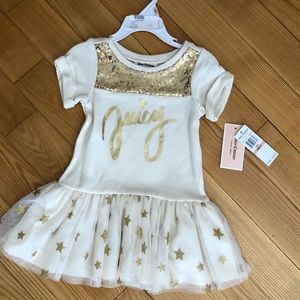 Juicy Couture White Sequence Embellished Dress